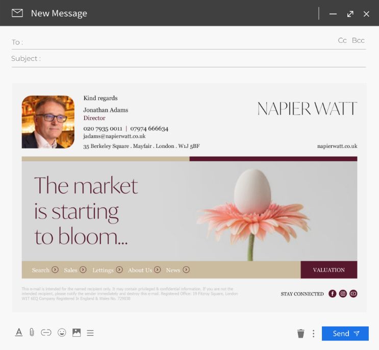 Napier Watt email signature