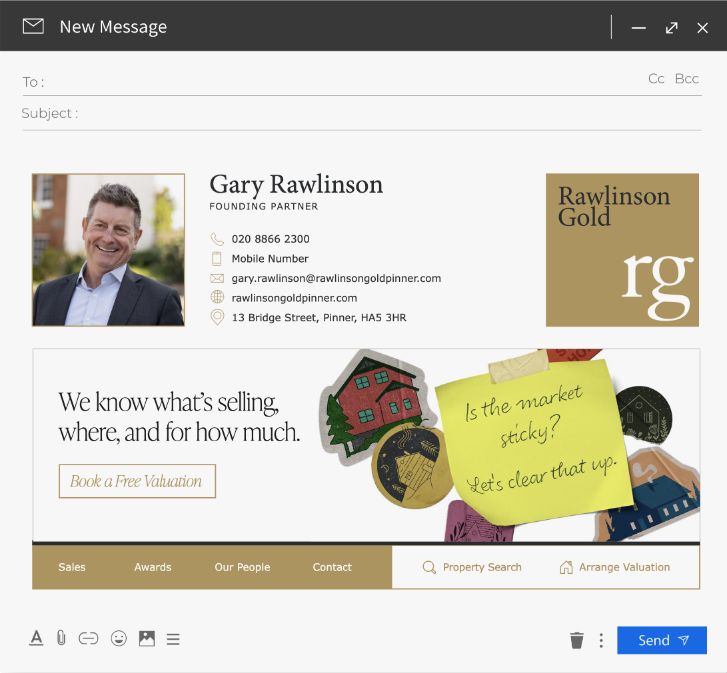 Rawlinson Gold email signature